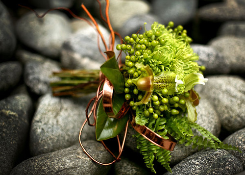  weddings are the order of the day a bridal bouquet of all lime green 